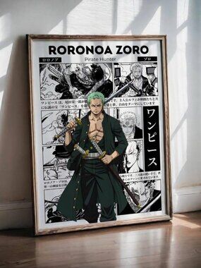 Roronoa Zoro Anime Poster, Manga Wall Artwork Prints, Home Decor Gift